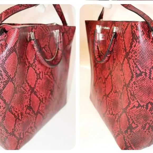 Sassy Jones NEW Pamela Snake Print ReEmbossed Large Crossbody  Bag - Picture 6 of 16